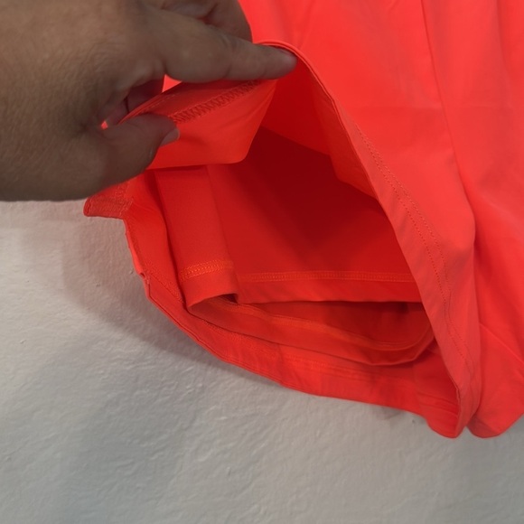 NWT $55 Fila Womens Essentials Woven Tennis Short Lined Fiery Coral Red Sz LARGE - Picture 6 of 9